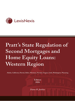 cover image of Pratt's State Regulation of Second Mortgages and Home Equity Loans